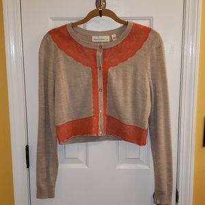 Long sleeved, crop top, button up sweater